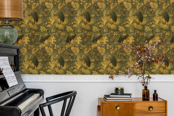 NLXL / HERON WALLPAPER VERT / MR & MRS VINTAGE / MRV-51V