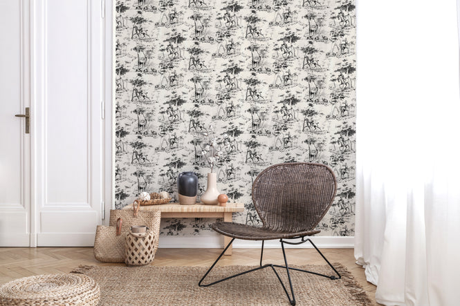 NLXL / LA CHASSE WALLPAPER VERGE / MR & MRS VINTAGE / MRV-56V