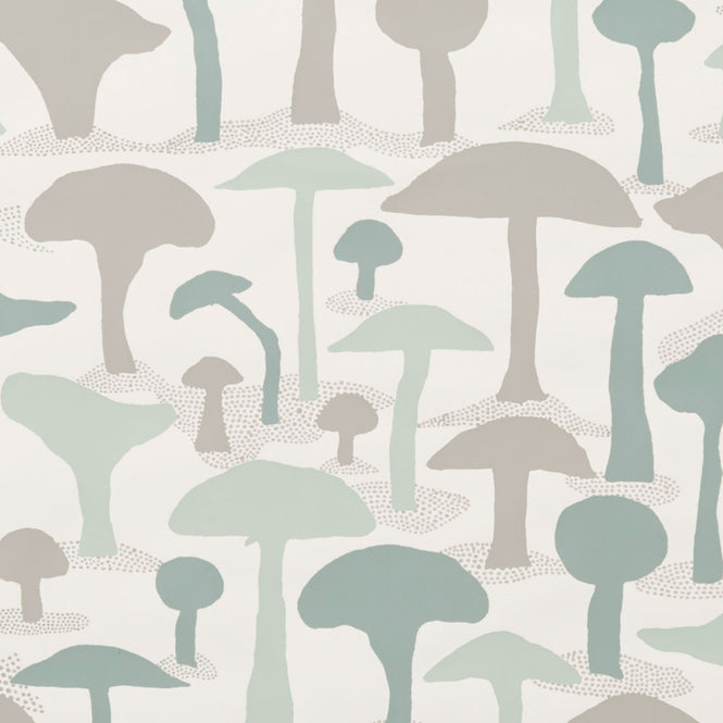 Makelike /  Mushroom Wallpaper Blue