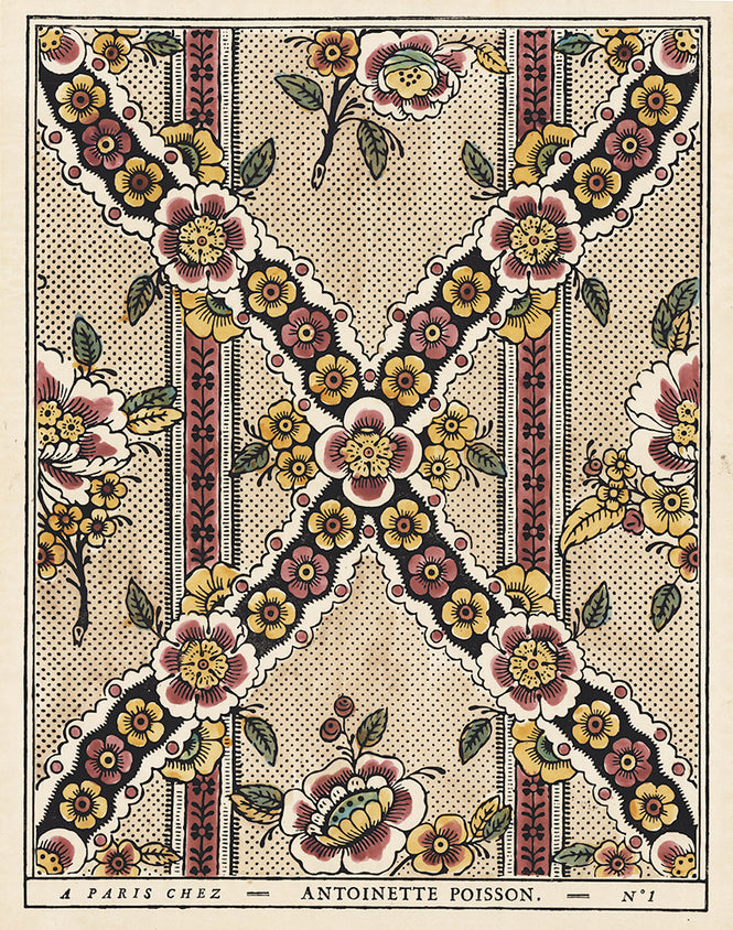 Antoinette Poisson / Garland of Flowers D1b【5シートセット】