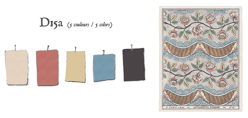 Antoinette Poisson / Garlands and festoons D15a【5シートセット