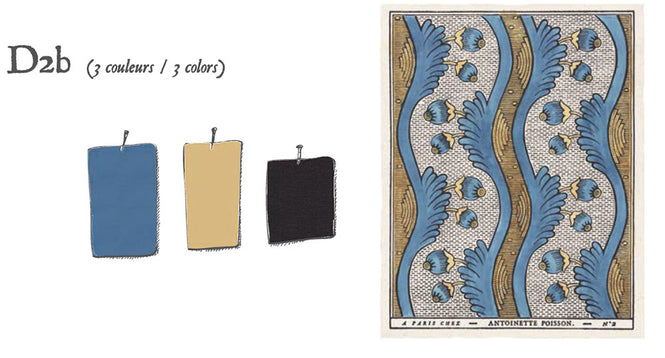 Antoinette Poisson / Stylized oak leaves and acorns D2b【5シートセット】