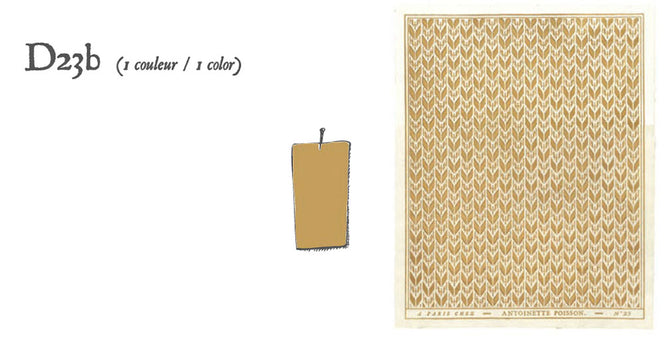 Antoinette Poisson / Petit ikat D23b【5シートセット】