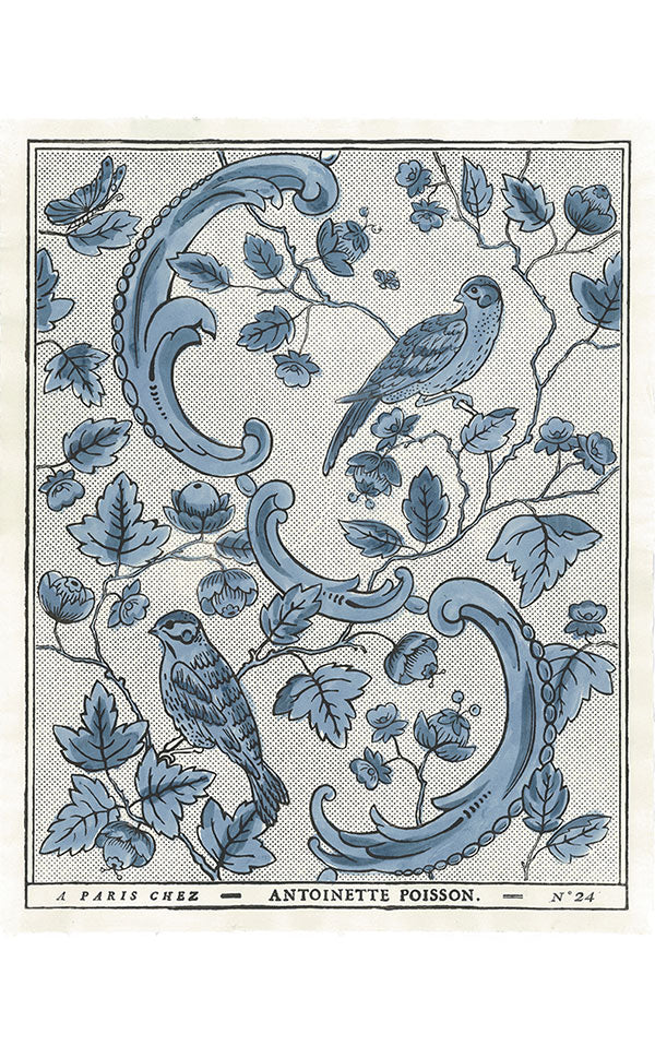 Antoinette Poisson / Oiseaux et feuillage D24a【5シートセット】