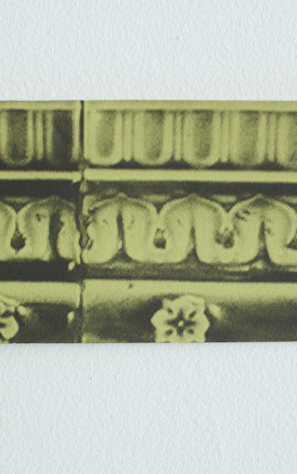 Deborah Bowness / The Standard Collection / New Cross Tiles Border / narrow green