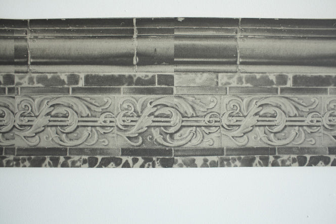 Deborah Bowness / The Standard Collection / New Cross Tiles Border / wide grey