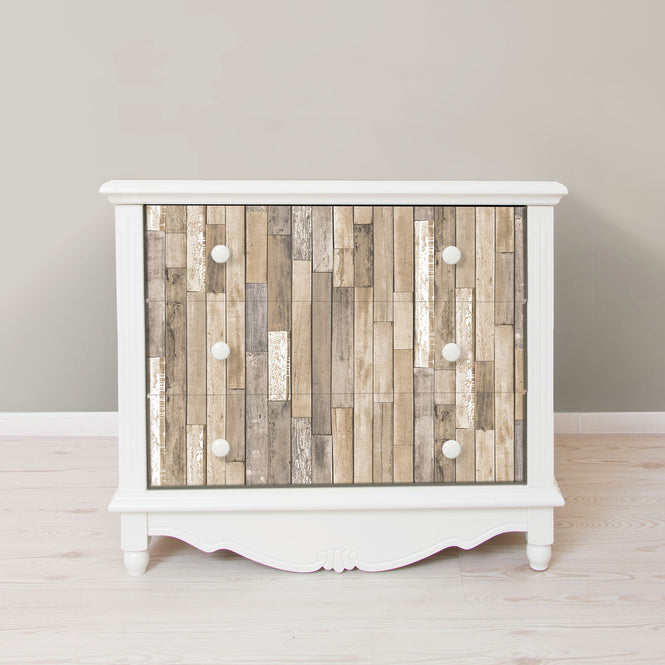 はがせる シール 壁紙 NU WALLPAPER / Weathered Plank Barn Peel and Stick Wallpaper / NH3057