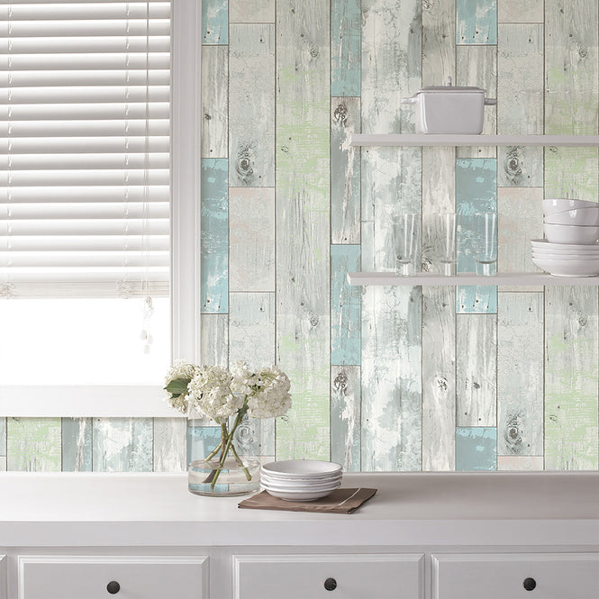 はがせる シール 壁紙 NU WALLPAPER / Beachwood Peel And Stick Wallpaper / NU1647(NU3126)
