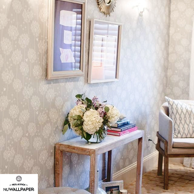 はがせる シール 壁紙 NU WALLPAPER / Dandelion Taupe Peel And Stick Wallpaper / NU1651