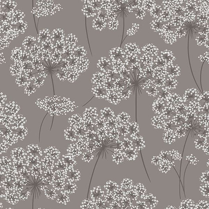 【予約受付】はがせる シール 壁紙 NU WALLPAPER / Angelica Grey Peel And Stick Wallpaper / NU1693