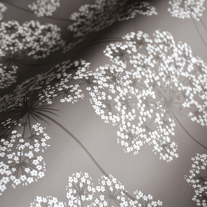 【予約受付】はがせる シール 壁紙 NU WALLPAPER / Angelica Grey Peel And Stick Wallpaper / NU1693