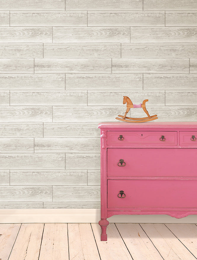 【予約受付】はがせる シール 壁紙 NU WALLPAPER / Serene Cream Peel and Stick Wallpaper / NU1930