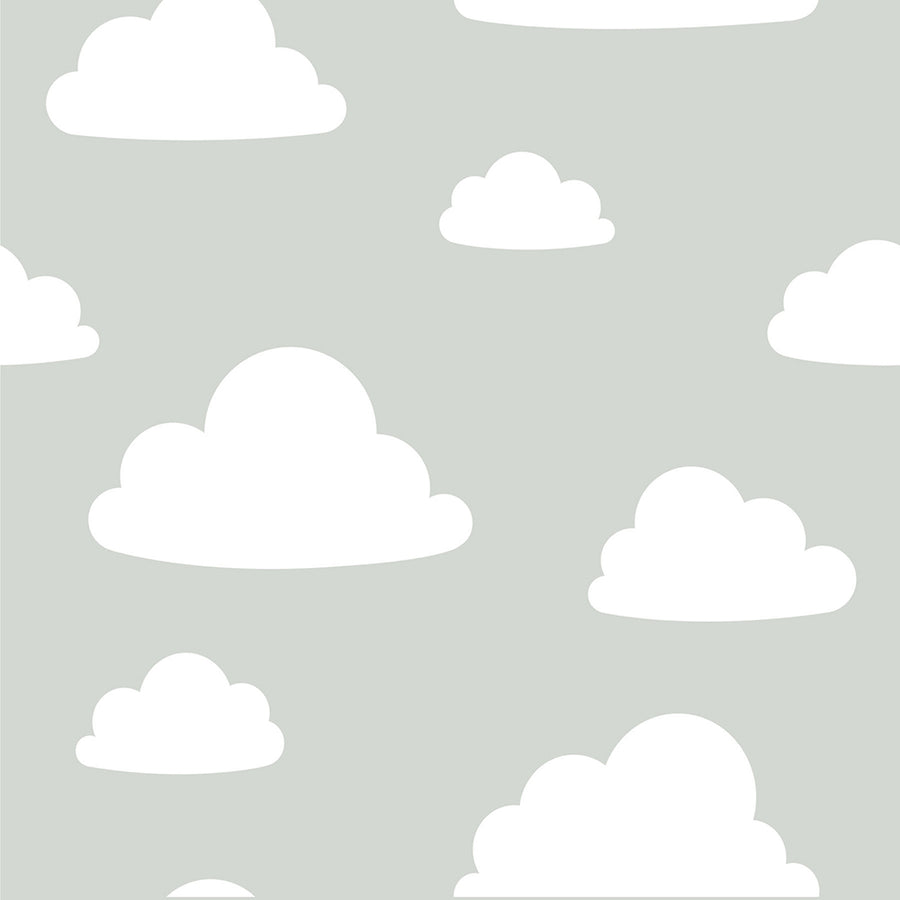 はがせる シール 壁紙 NU WALLPAPER / Clouds Grey Peel and Stick Wallpaper / NU1931