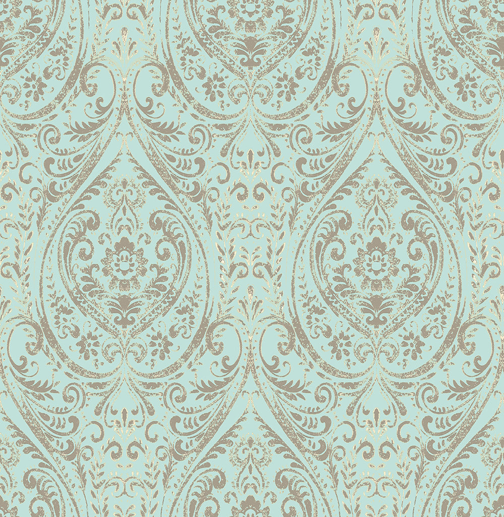 はがせる シール 壁紙 NU WALLPAPER / Nomad Damask Peel and Stick