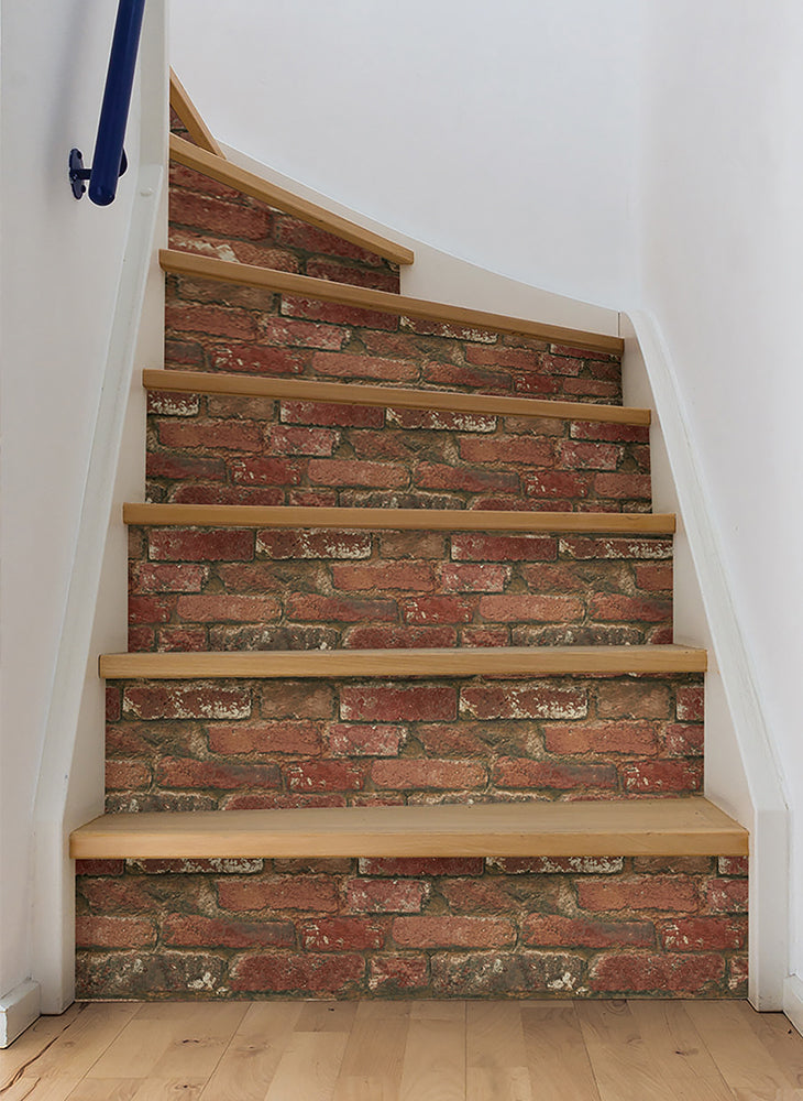 はがせる シール 壁紙 NU WALLPAPER / West End Brick Peel and Stick