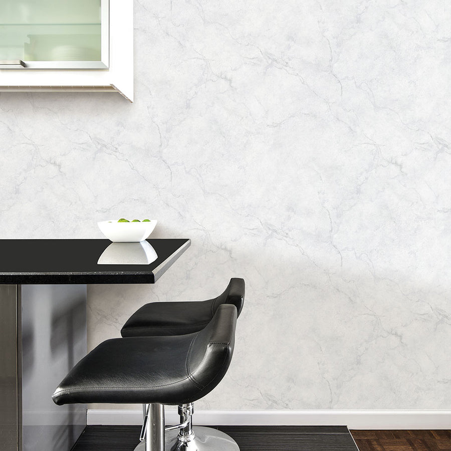 【予約受付】はがせる シール 壁紙 NU WALLPAPER / Carrara Marble Peel and Stick Wallpaper / NU2090