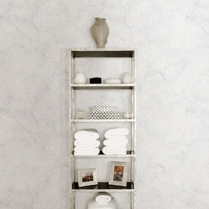 【予約受付】はがせる シール 壁紙 NU WALLPAPER / Carrara Marble Peel and Stick Wallpaper / NU2090