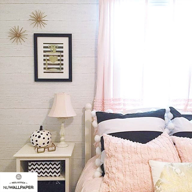 はがせる シール 壁紙 NU WALLPAPER / Shiplap Peel and Stick Wallpaper / NU2187