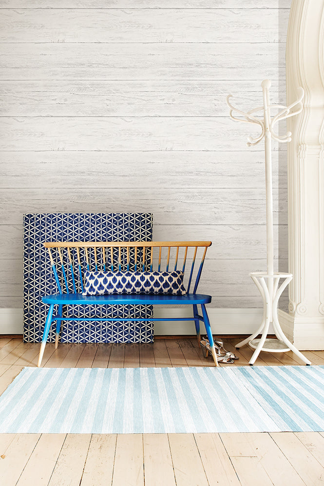 【予約受付】はがせる シール 壁紙 NU WALLPAPER / Shiplap Peel and Stick Wallpaper / NU2187