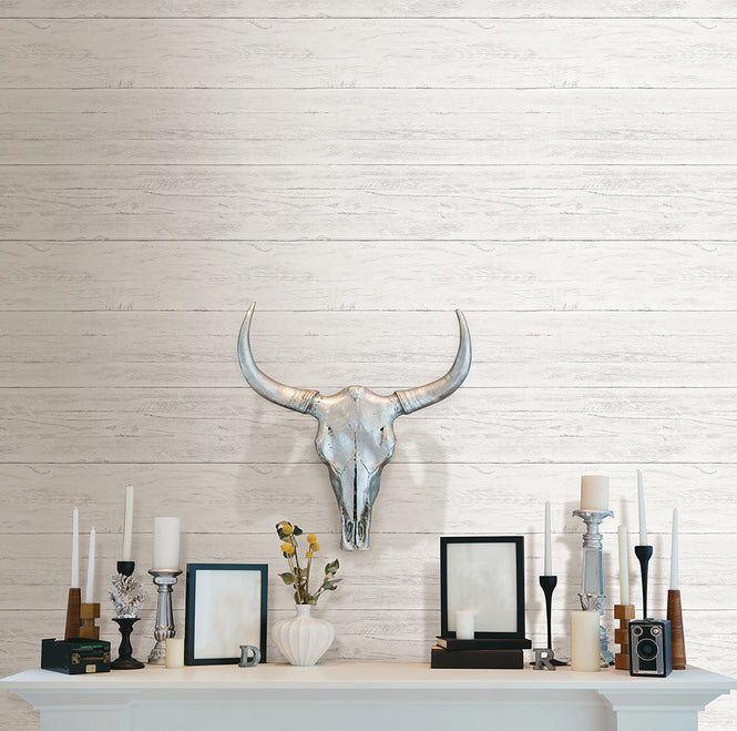 【予約受付】はがせる シール 壁紙 NU WALLPAPER / Shiplap Peel and Stick Wallpaper / NU2187
