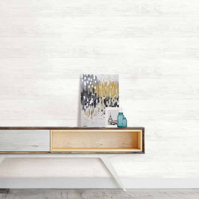 【予約受付】はがせる シール 壁紙 NU WALLPAPER / RECLAIMED SHIPLAP Peel And Stick Wallpaper / NU2494
