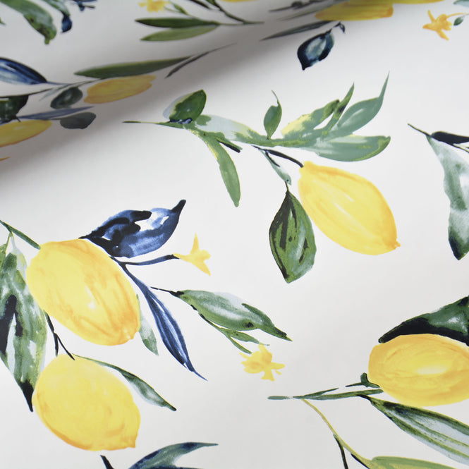 【予約受付】はがせる シール 壁紙 NU WALLPAPER / Lemon Drop Yellow Peel and Stick Wallpaper / NUS3161