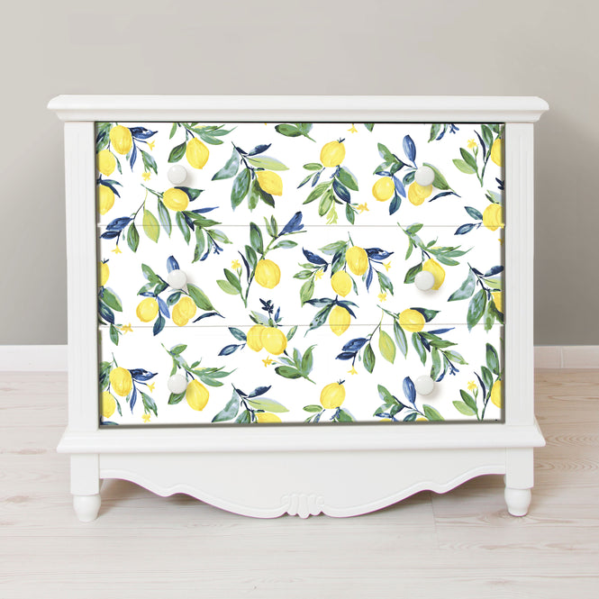【予約受付】はがせる シール 壁紙 NU WALLPAPER / Lemon Drop Yellow Peel and Stick Wallpaper / NUS3161