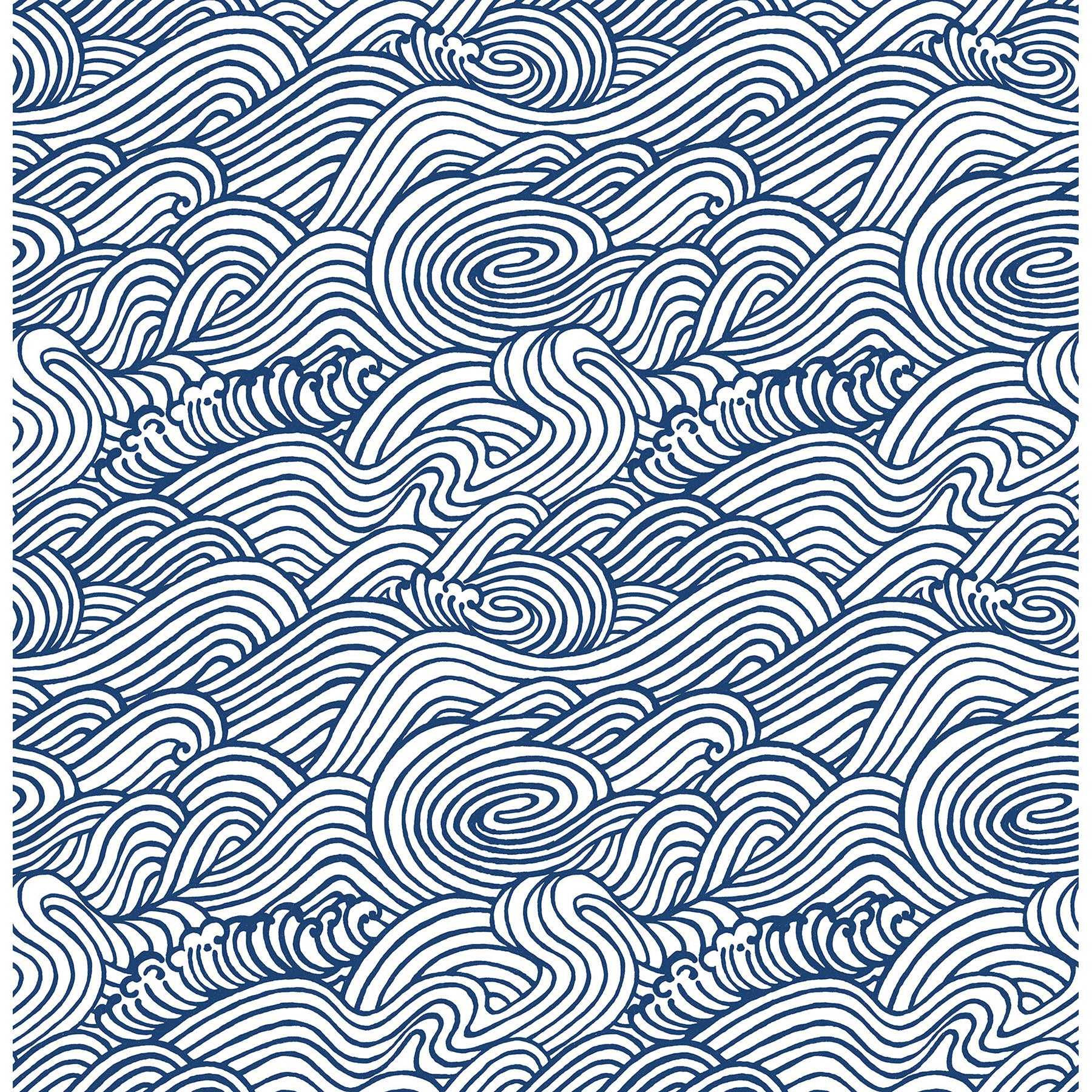 はがせる シール 壁紙 NU WALLPAPER / Navy Saybrook Peel and Stick