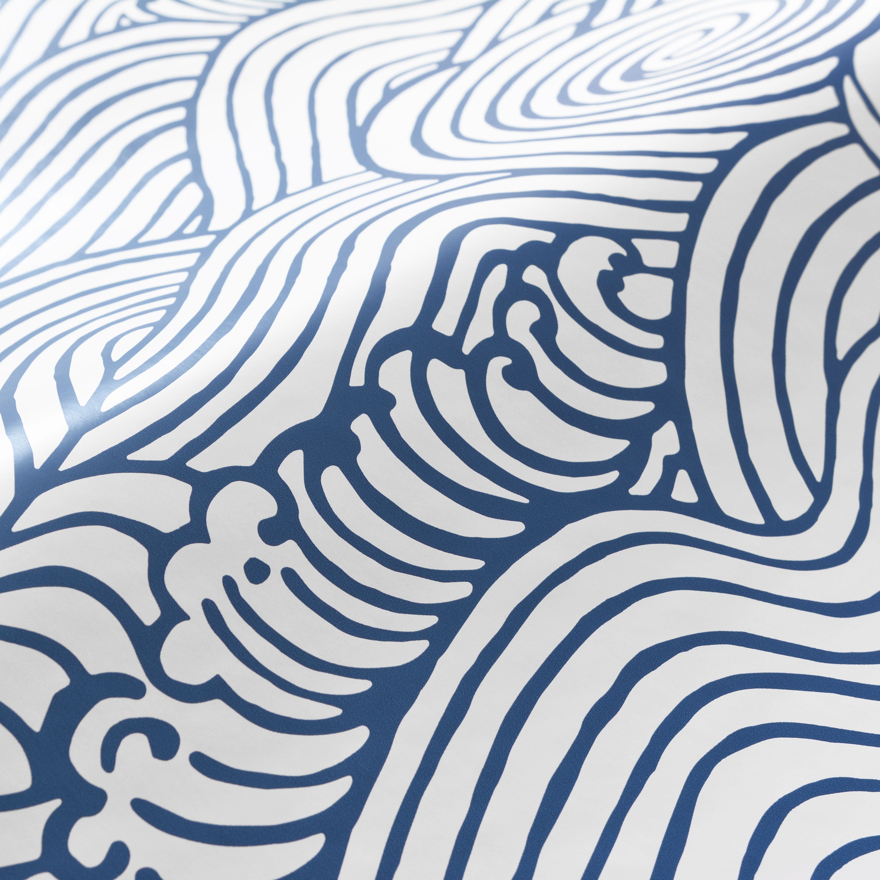 はがせる シール 壁紙 NU WALLPAPER / Navy Saybrook Peel and Stick