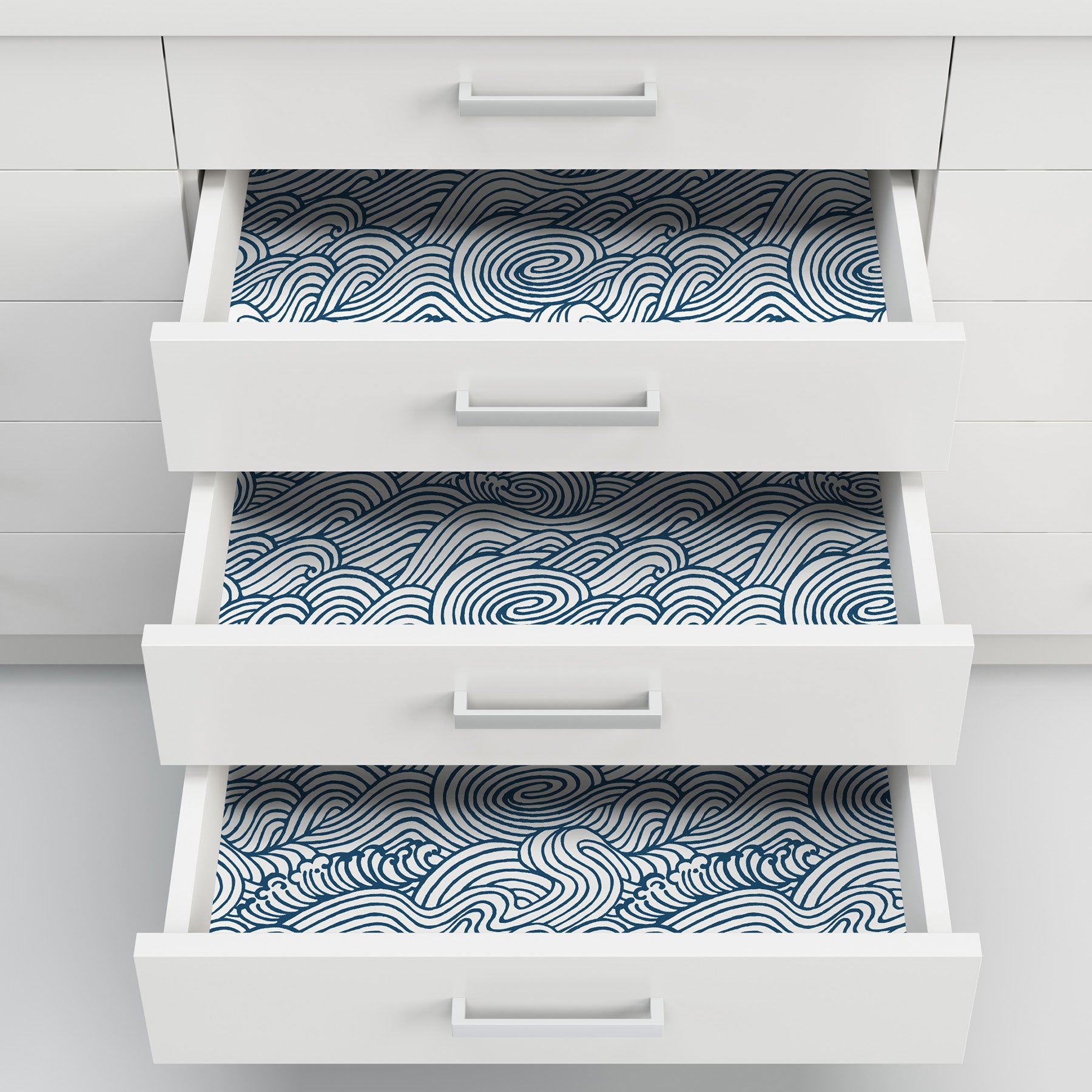 はがせる シール 壁紙 NU WALLPAPER / Navy Saybrook Peel and Stick