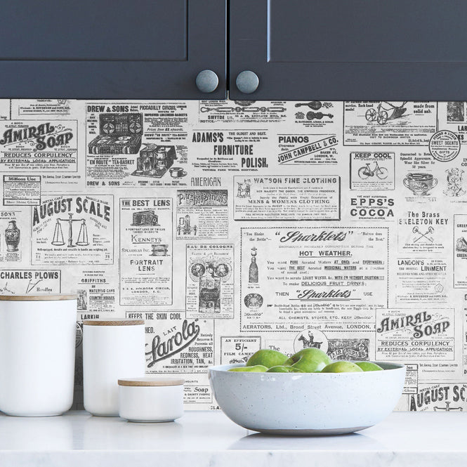 【予約受付】はがせる シール 壁紙 NU WALLPAPER / Charcoal Published Peel and Stick Wallpaper / NUS3626