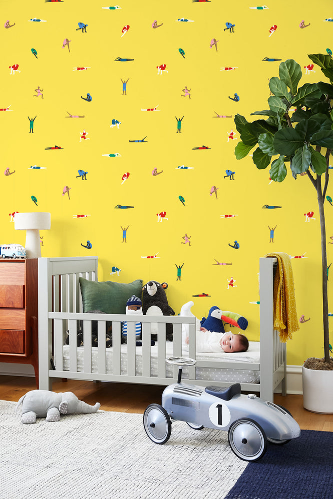はがせる シール壁紙 wallshoppe / Tea Collection x wallshoppe / Olympians Daffodil