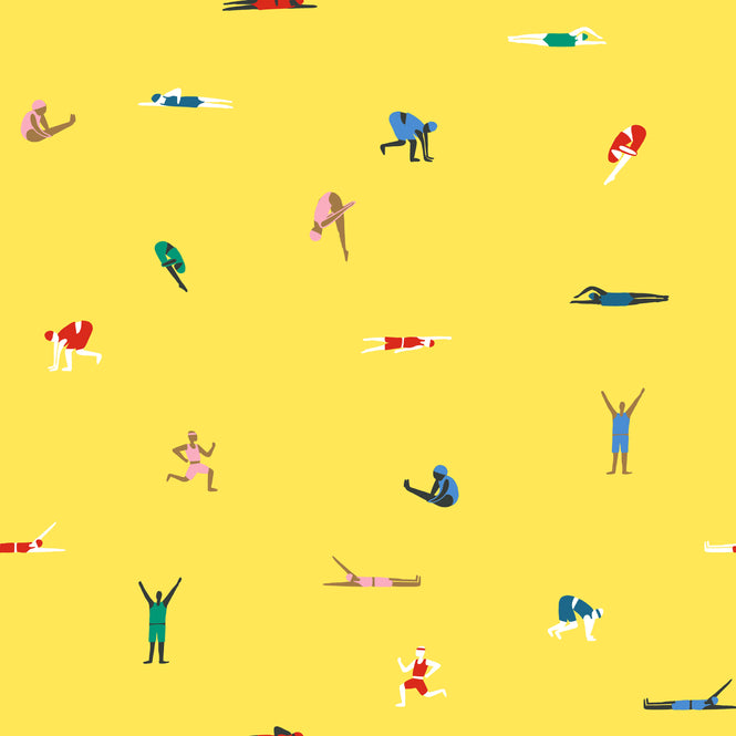 はがせる シール壁紙 wallshoppe / Tea Collection x wallshoppe / Olympians Daffodil