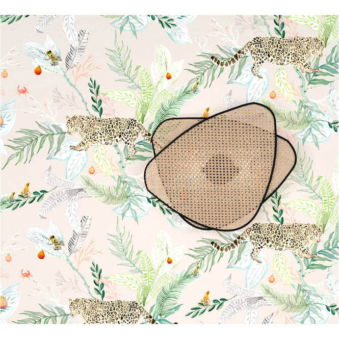 KARIOKAS / Orilla Pink Grey Green Jaguar WallP-Oril-PGG-02