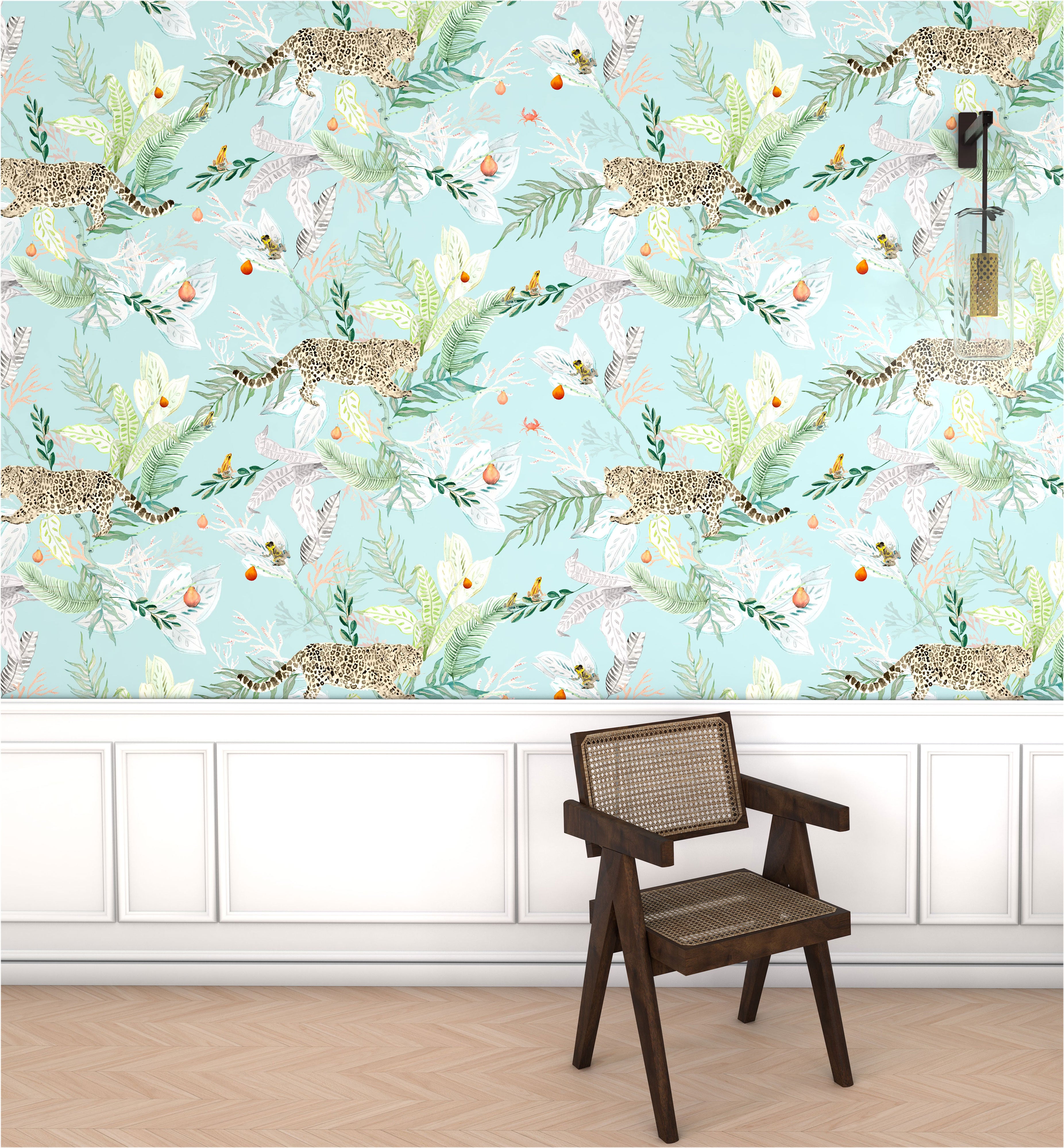 KARIOKAS / Orilla Turquoise Jaguars WallP-Oril-Turq-01 | 輸入壁紙