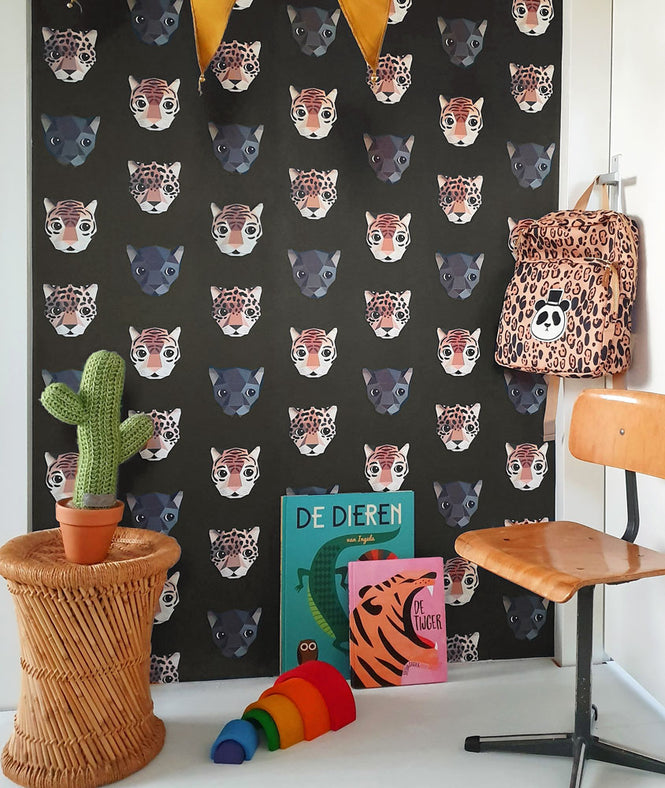 studio ditte / Panthera wallpaper / Dark【2パネル1セット】