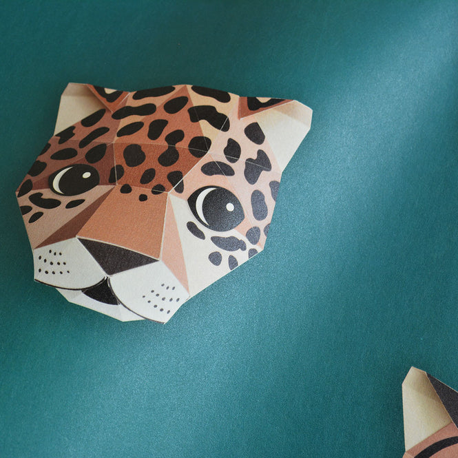 studio ditte / Panthera wallpaper / Green【2パネル1セット】