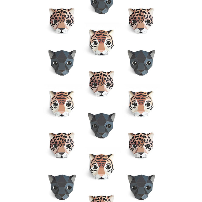 studio ditte / Panthera wallpaper / White【2パネル1セット】