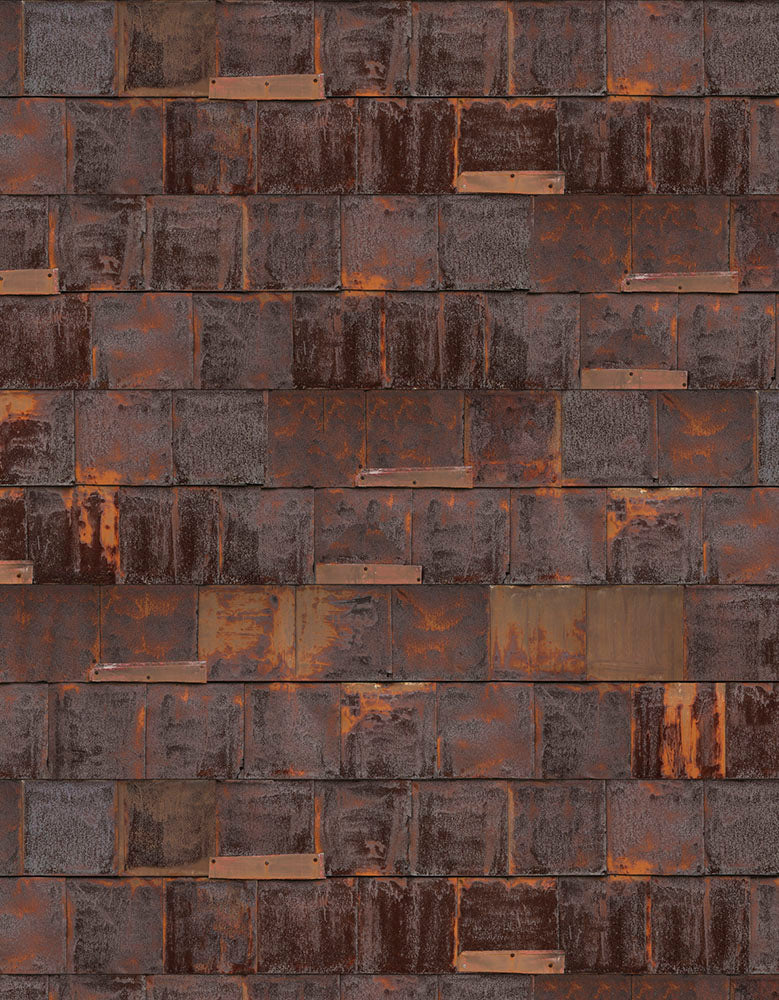 NLXL LAB 3 / RUSTED METAL WALLPAPER BY PIET HEIN EEK METAL BROWN