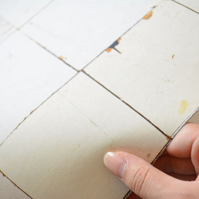 NLXL MONOCHROME WALLPAPER MOSAIC SQUARES WHITE WALLPAPER BY PIET HEIN EEK PHE-21