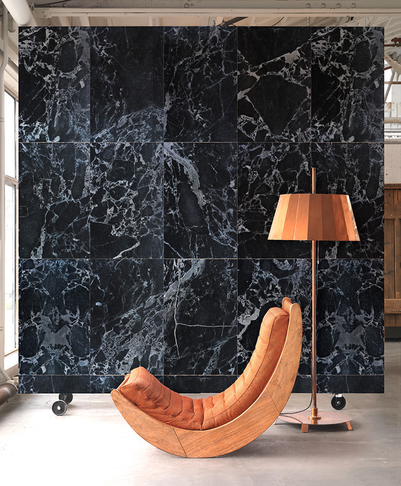 MATERIALS WALLPAPER by Piet Hein Eek BLACK MARBLE WALLPAPER / PHM 