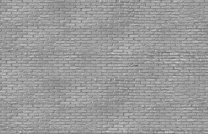 【切売m単位】NLXL Materials Wallpaper by Piet Hein Eek SILVER GREY BRICK WALLPAPER / PHM-34