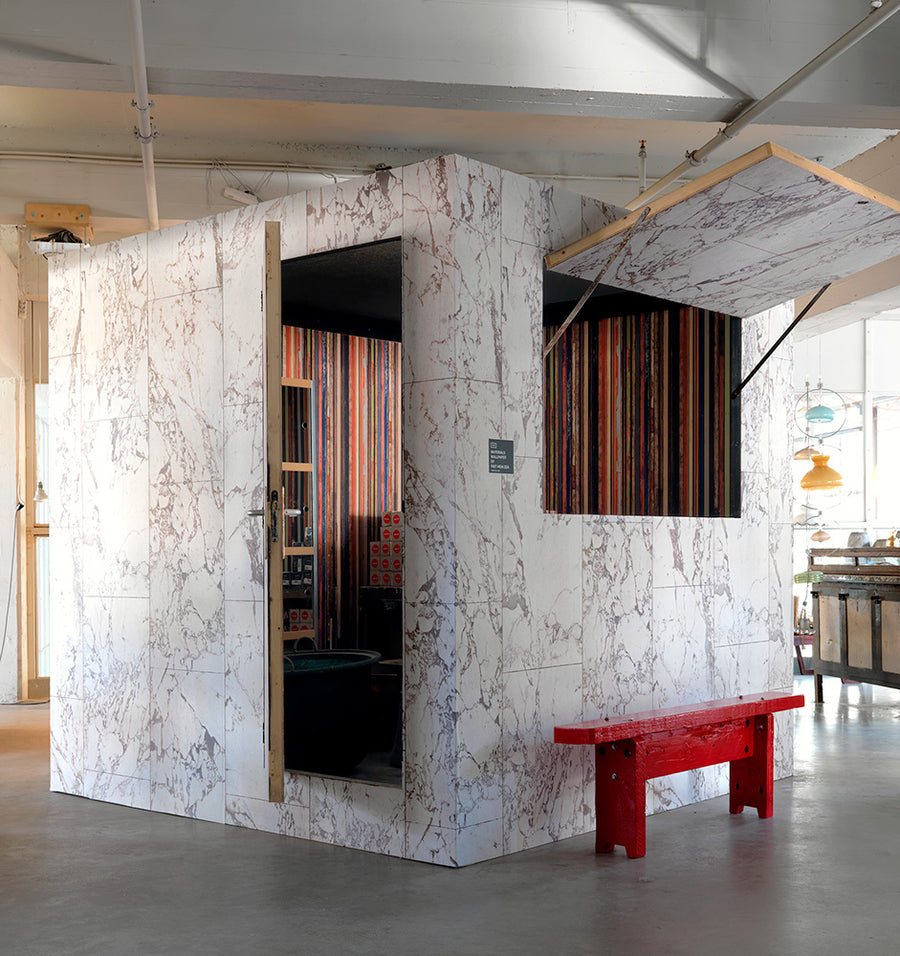 【A4サンプル】NLXL Materials Wallpaper by Piet Hein Eek WHITE MARBLE WALLPAPER / PHM-41A(旧PHM-32)