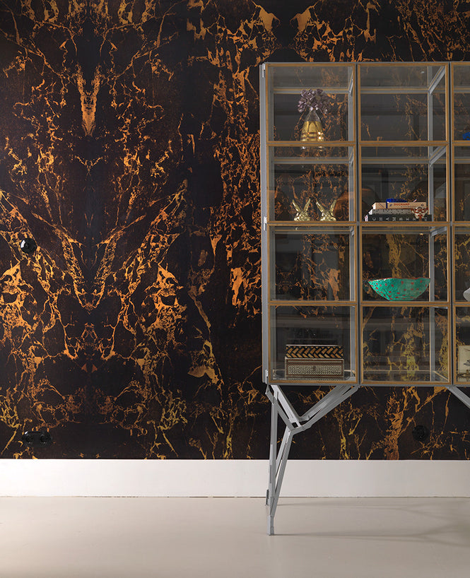 MATERIALS WALLPAPER by Piet Hein Eek BLACK METALLIC MARBLE WALLPAPER / PHM-70&PHM-71 (2本セット)