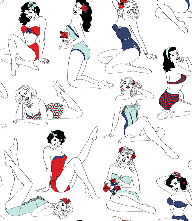 Dupenny Pin-Up  / Colour