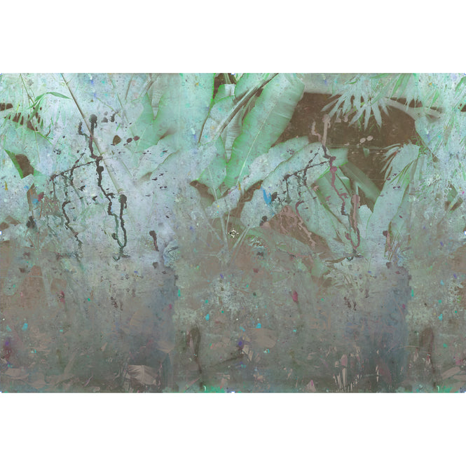Elli Popp / Wise pond - A frog jumps-Green-original / PM164-01 mica
