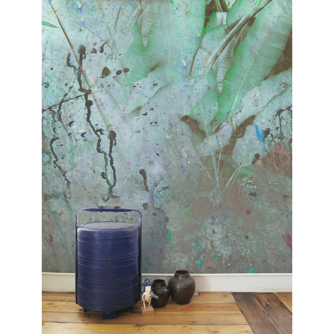 Elli Popp / Wise pond - A frog jumps-Green-original / PM164-01 mica
