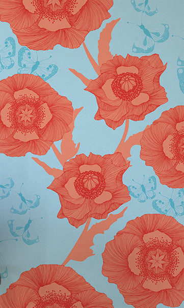 Camilla Meijer / Poppy Flower blue WP09-PF01-BL