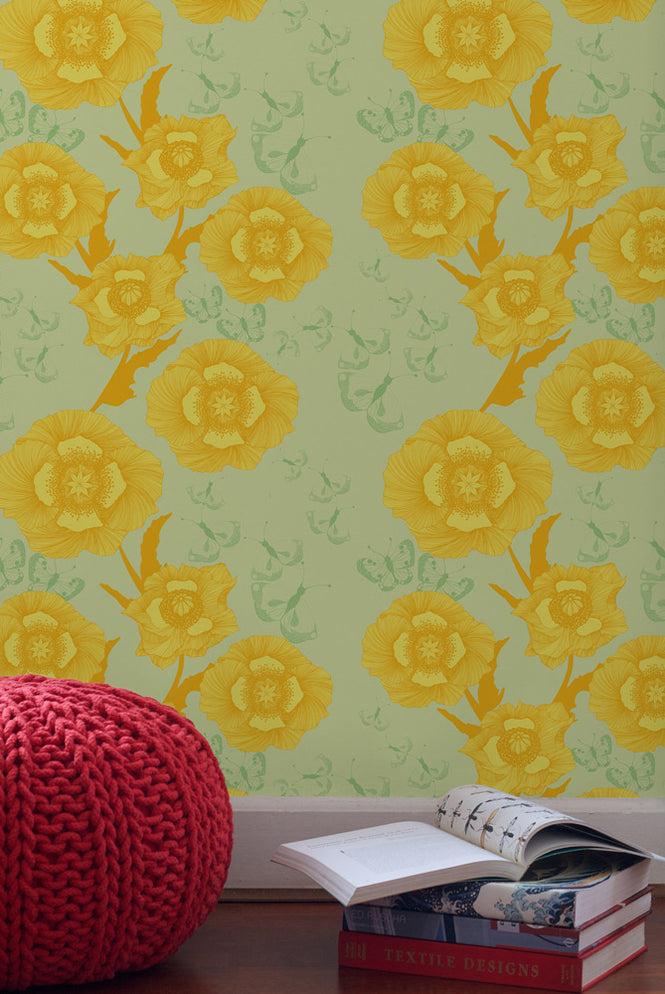 Camilla Meijer / Poppy Flower yellow WP09-PF03-YY