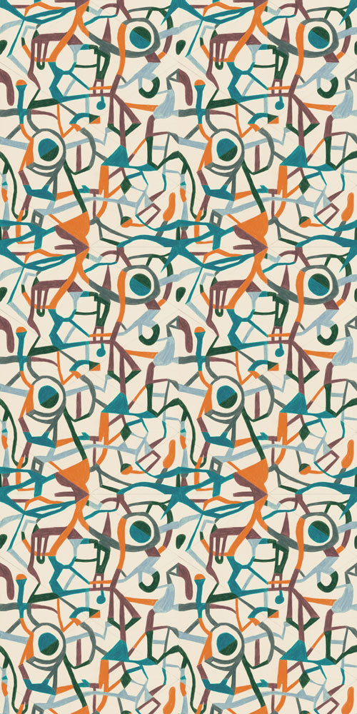 FEATHR / Psychedelic Pathways Teal & Rust 11000020201